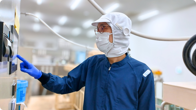 製造職K.Oの仕事中の様子