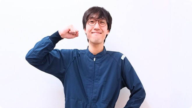 製造職K.Oの仕事中の様子